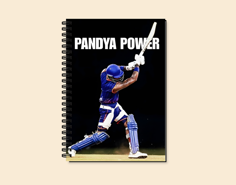 "PANDYA POWER: CRICKET FANBASE" -Elegant & Inspiring Diary for Daily Reflection