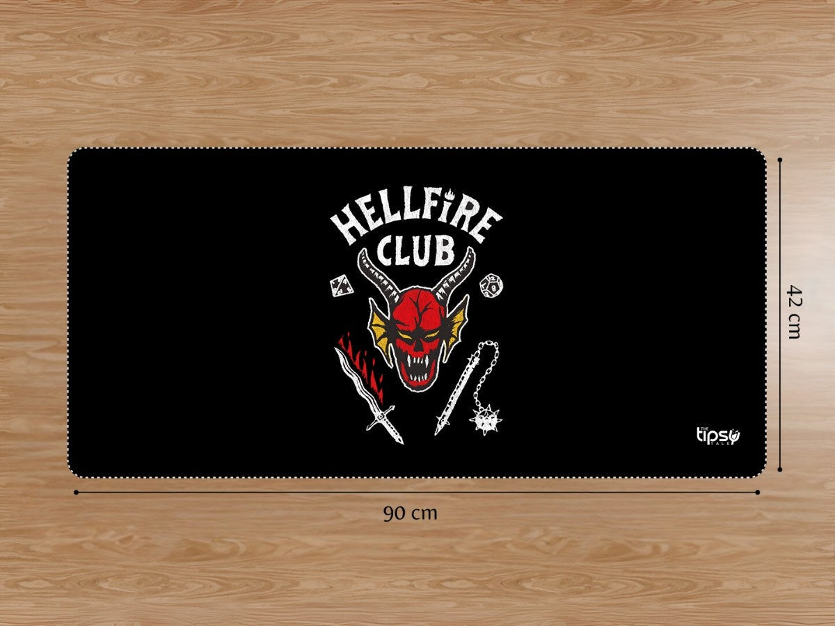"HELFIRE CLUB - STRANGER THINGS Lover" Gaming Mousepad Elevate Your Gaming Experience