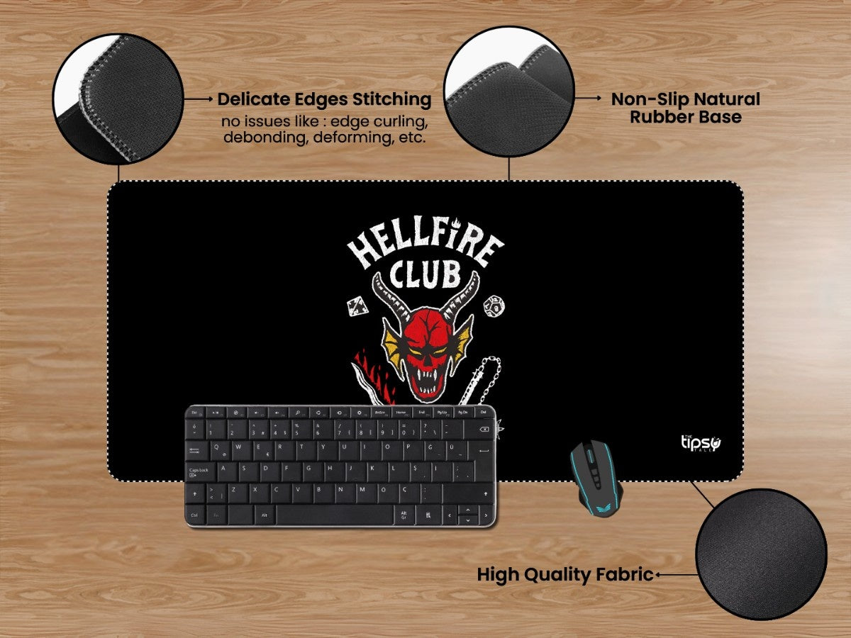 "HELFIRE CLUB - STRANGER THINGS Lover" Gaming Mousepad Elevate Your Gaming Experience