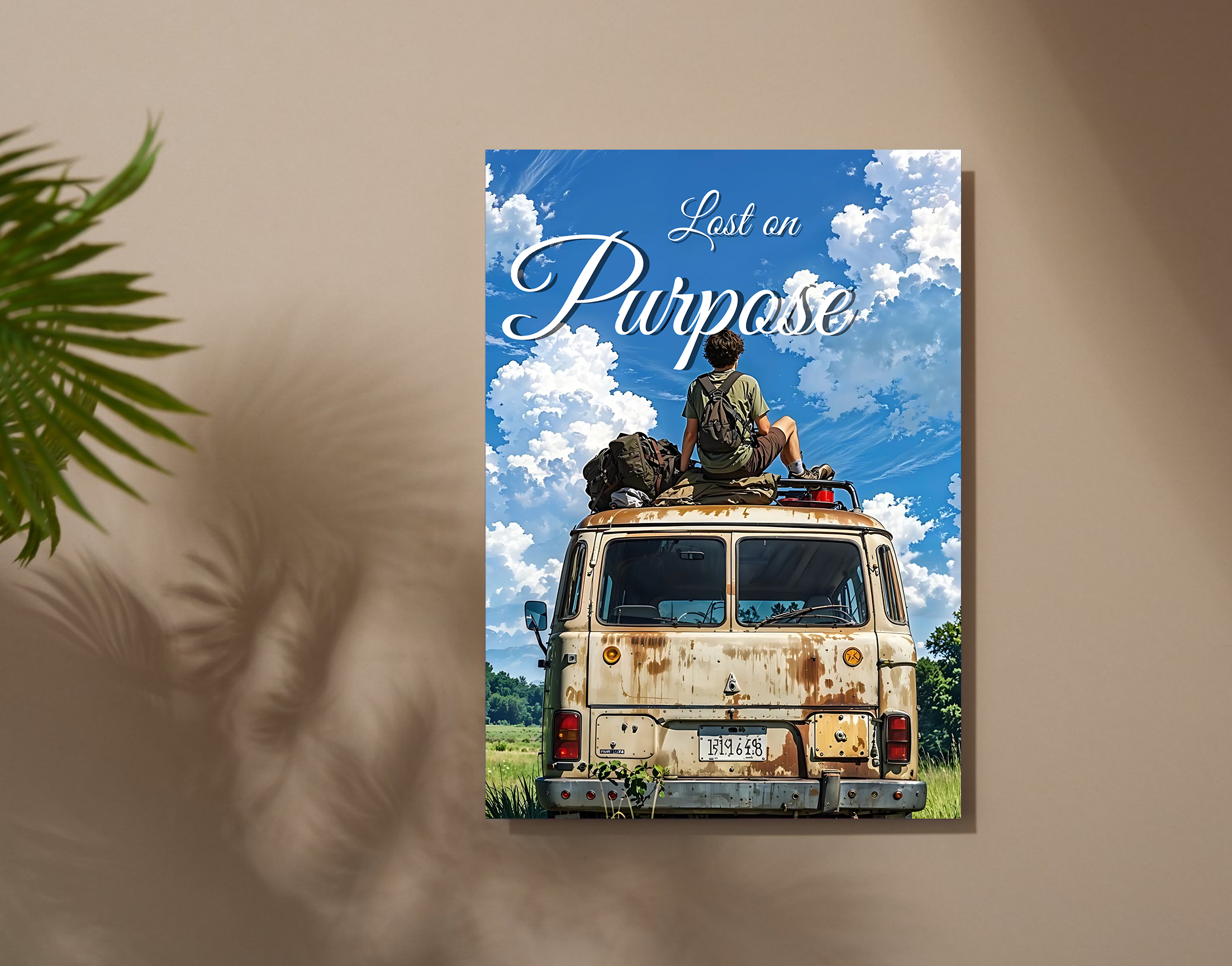 "Lost on Purpose"- Shiny & Sturdy Metallic Poster Art That Pops & Sticks