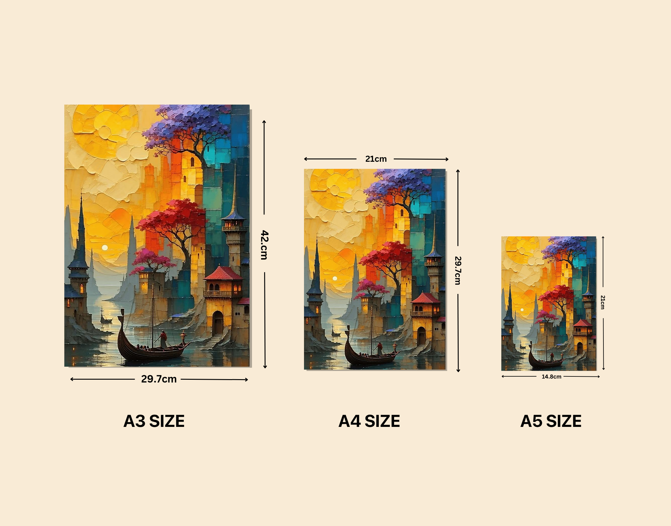 "Artistic Adventure"- Shiny & Sturdy Metallic Poster Art That Pops & Sticks