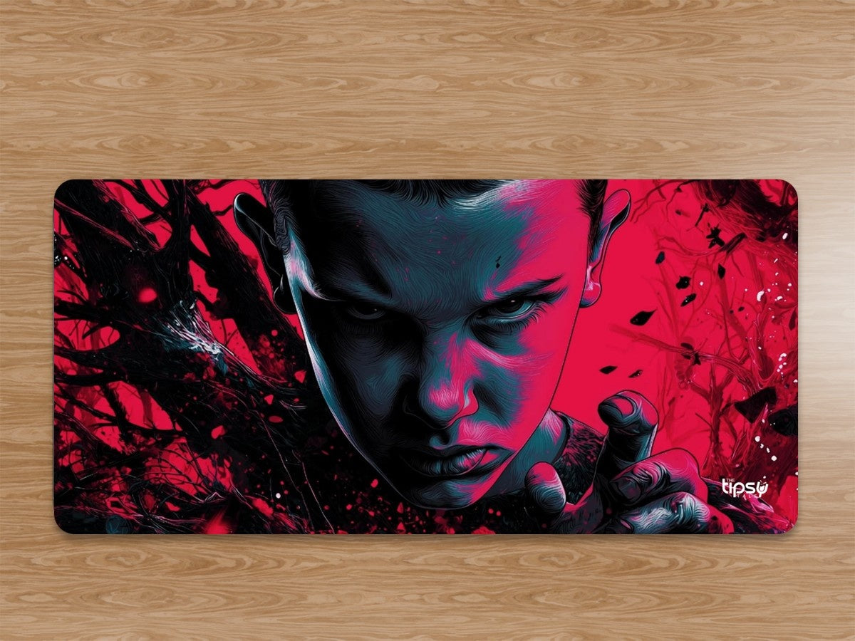 "ELEVEN IN UPSIDE DOWN - STRANGER THINGS" Gaming Mousepad Elevate Your Gaming Experience