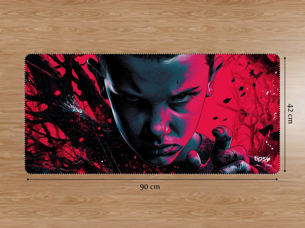 "ELEVEN IN UPSIDE DOWN - STRANGER THINGS" Gaming Mousepad Elevate Your Gaming Experience