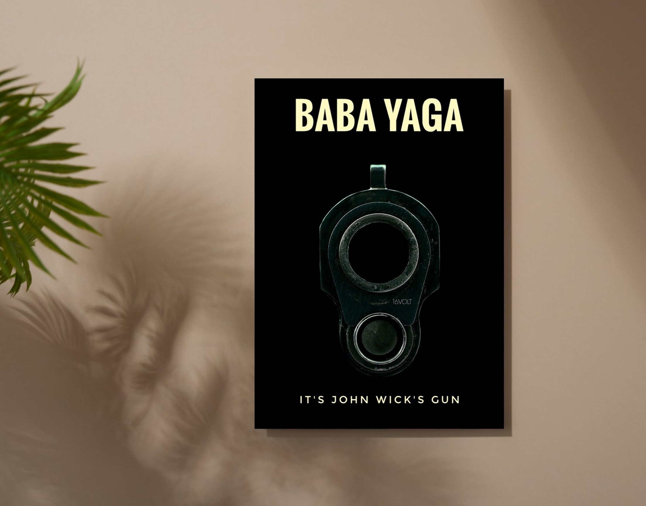 "Baba Yaga- Jhon Wick's"- Shiny & Sturdy Metallic Poster Art That Pops & Sticks
