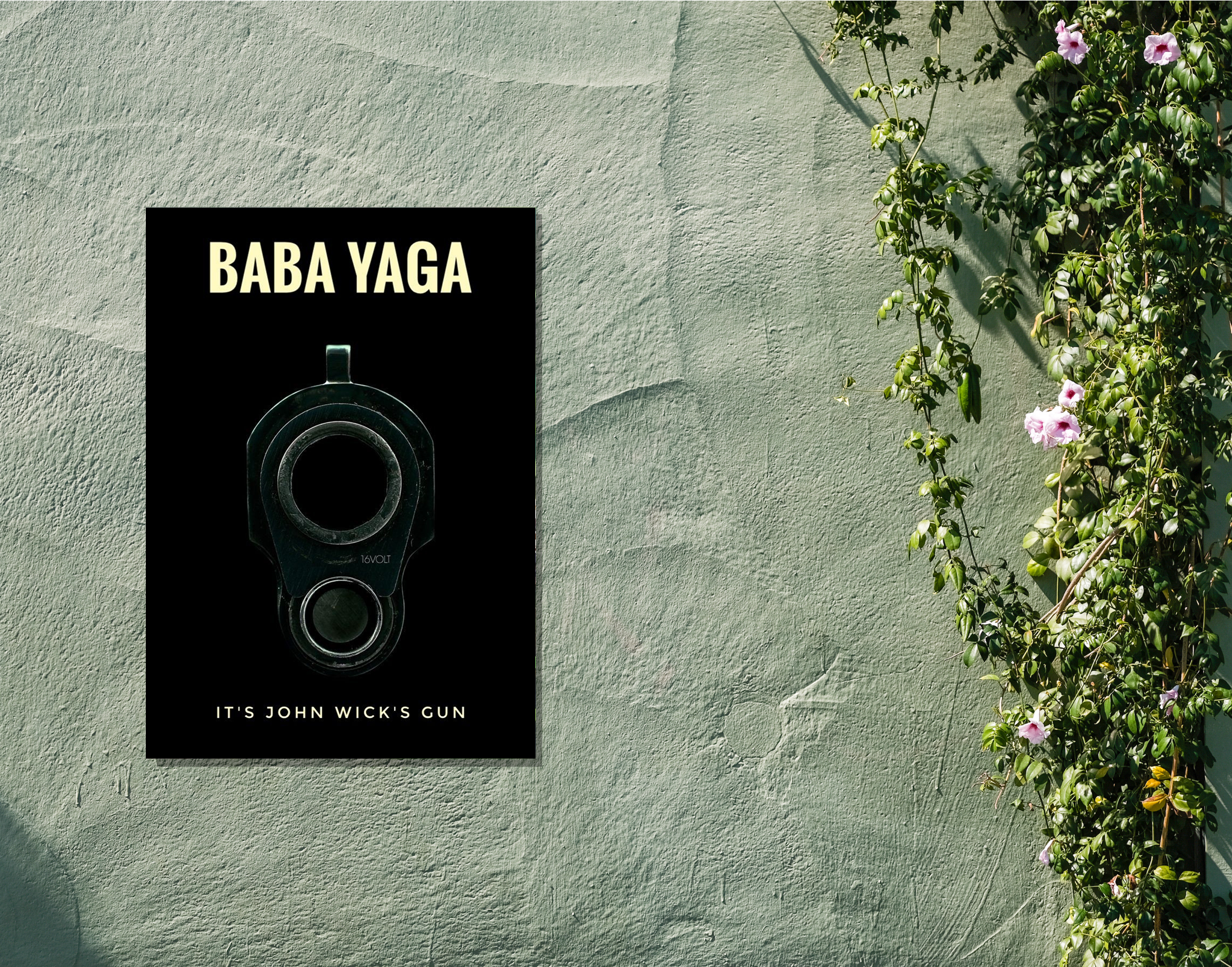 "Baba Yaga- Jhon Wick's"- Shiny & Sturdy Metallic Poster Art That Pops & Sticks