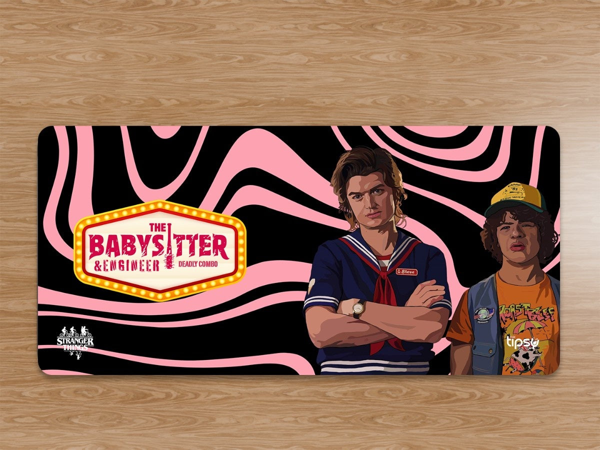 "STEVE AND DUSTIN - STRANGER THINGS" Gaming Mousepad Elevate Your Gaming Experience