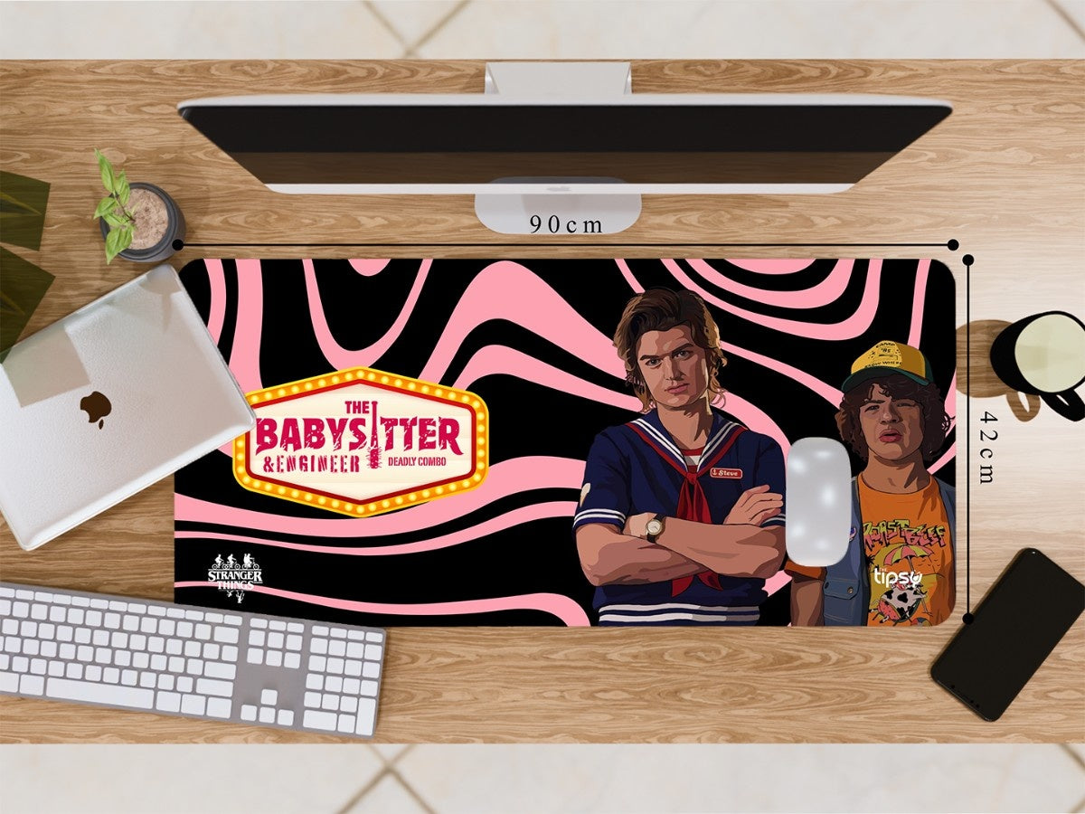 "STEVE AND DUSTIN - STRANGER THINGS" Gaming Mousepad Elevate Your Gaming Experience