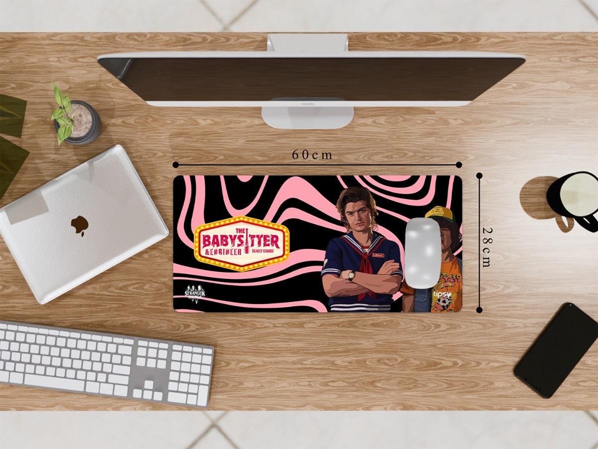 "STEVE AND DUSTIN - STRANGER THINGS" Gaming Mousepad Elevate Your Gaming Experience