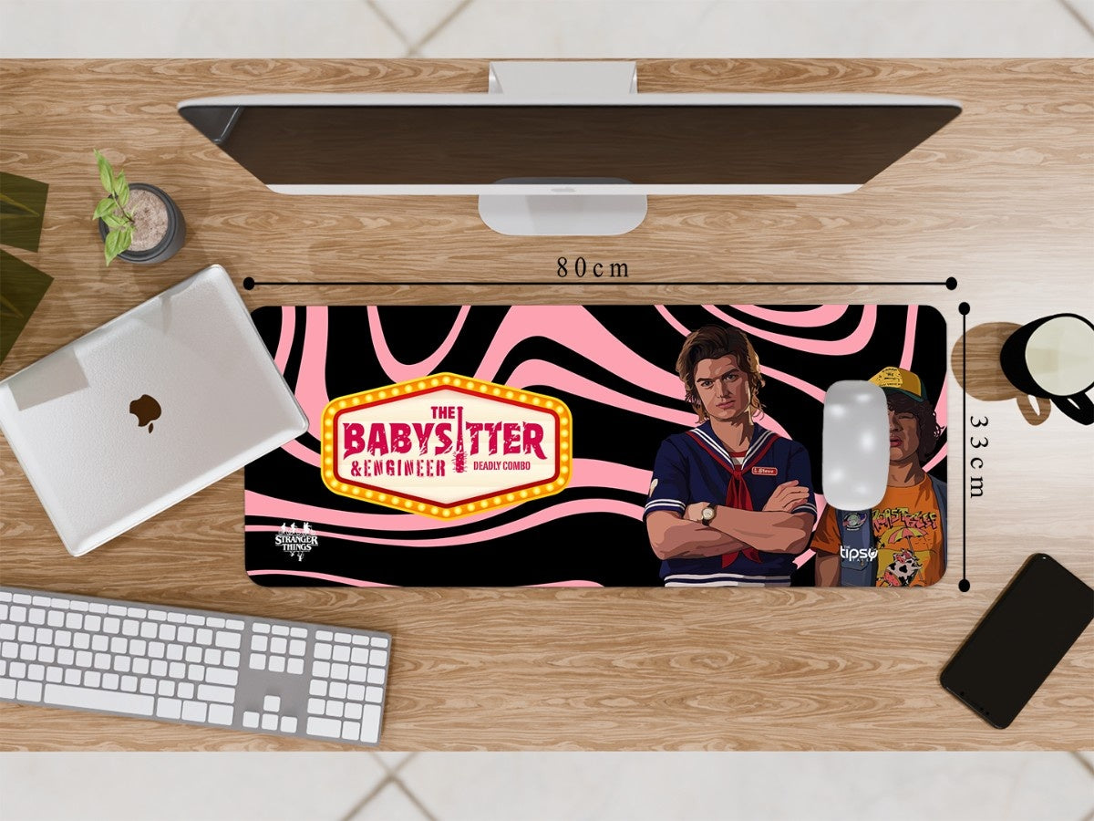 "STEVE AND DUSTIN - STRANGER THINGS" Gaming Mousepad Elevate Your Gaming Experience