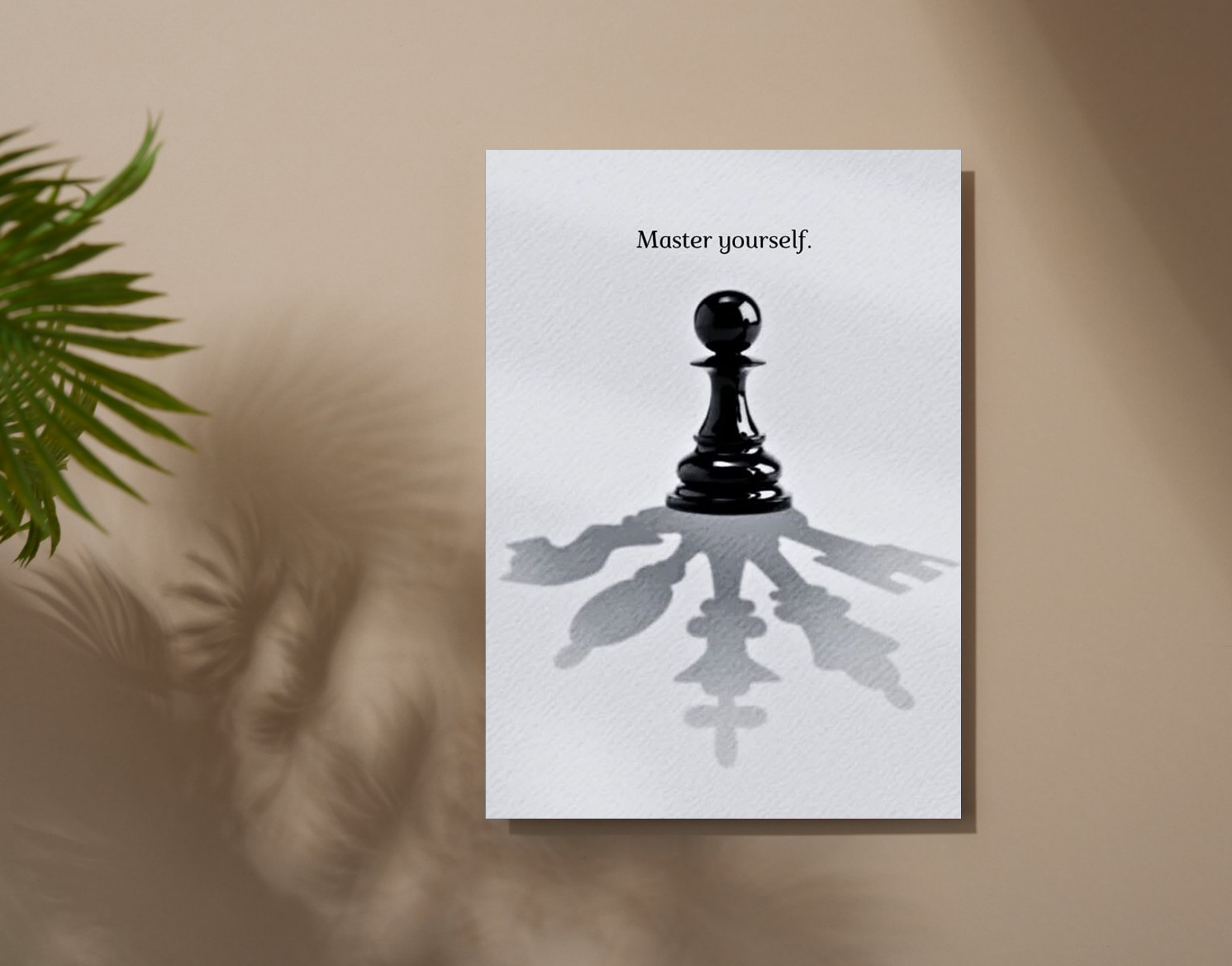 "Master Yourself"- Shiny & Sturdy Metallic Poster Art That Pops & Sticks