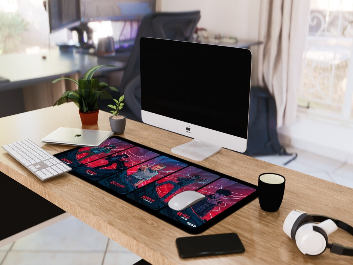 "HAWKINS HEROES - STRANGER THINGS" Gaming Mousepad Elevate Your Gaming Experience
