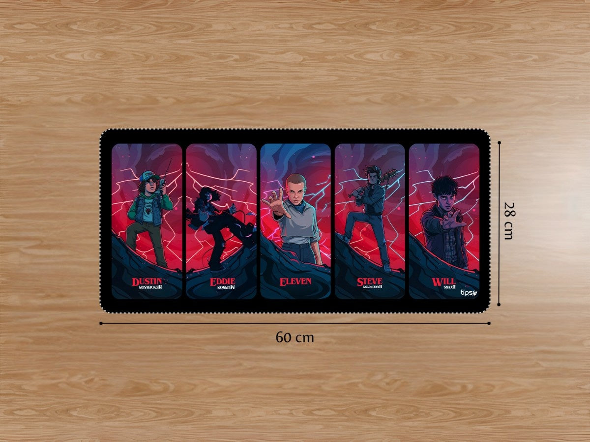 "HAWKINS HEROES - STRANGER THINGS" Gaming Mousepad Elevate Your Gaming Experience