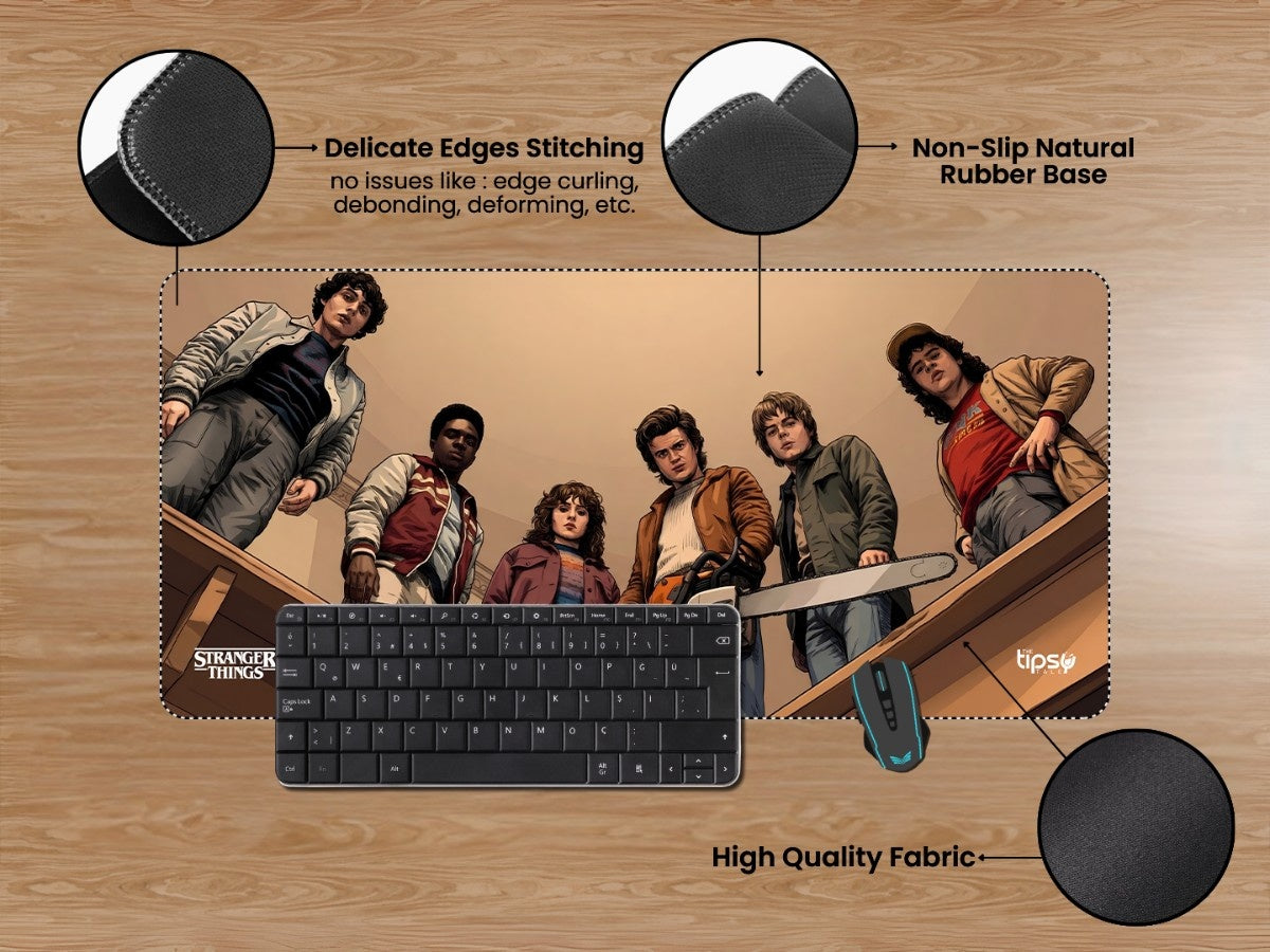 "WHEN THINGS GET STRANGE - STRANGER THINGS" Gaming Mousepad Elevate Your Gaming Experience
