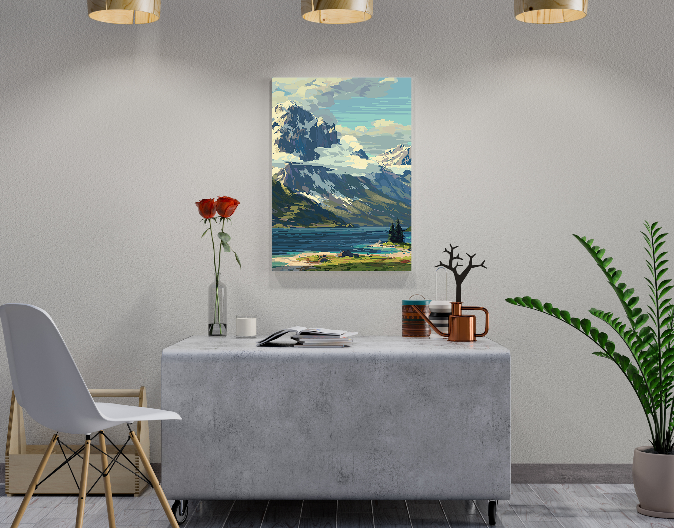 "Paint The Nature"- Shiny & Sturdy Metallic Poster Art That Pops & Sticks