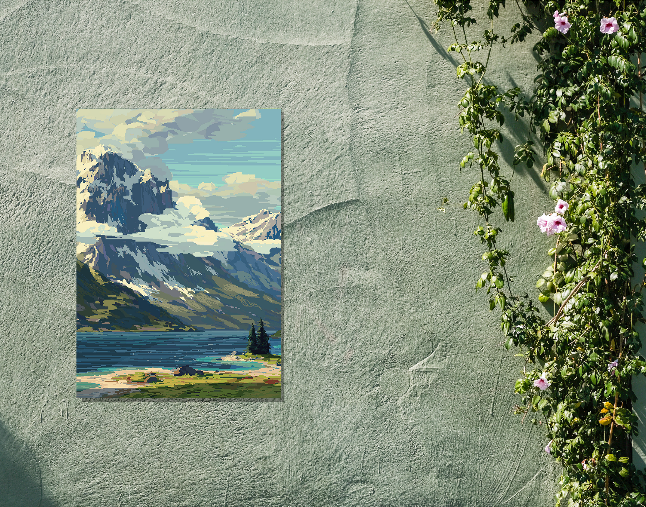 "Paint The Nature"- Shiny & Sturdy Metallic Poster Art That Pops & Sticks
