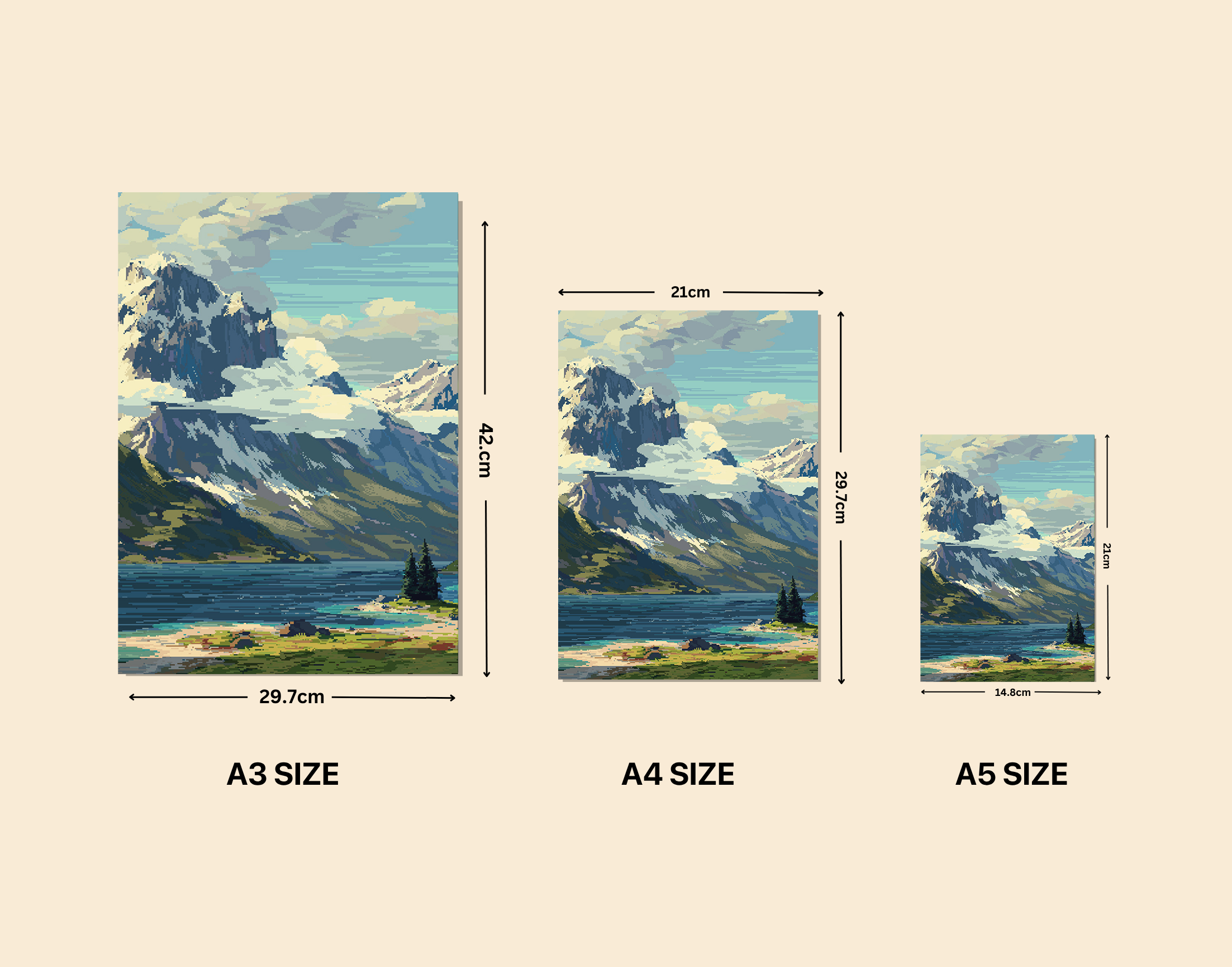 "Paint The Nature"- Shiny & Sturdy Metallic Poster Art That Pops & Sticks