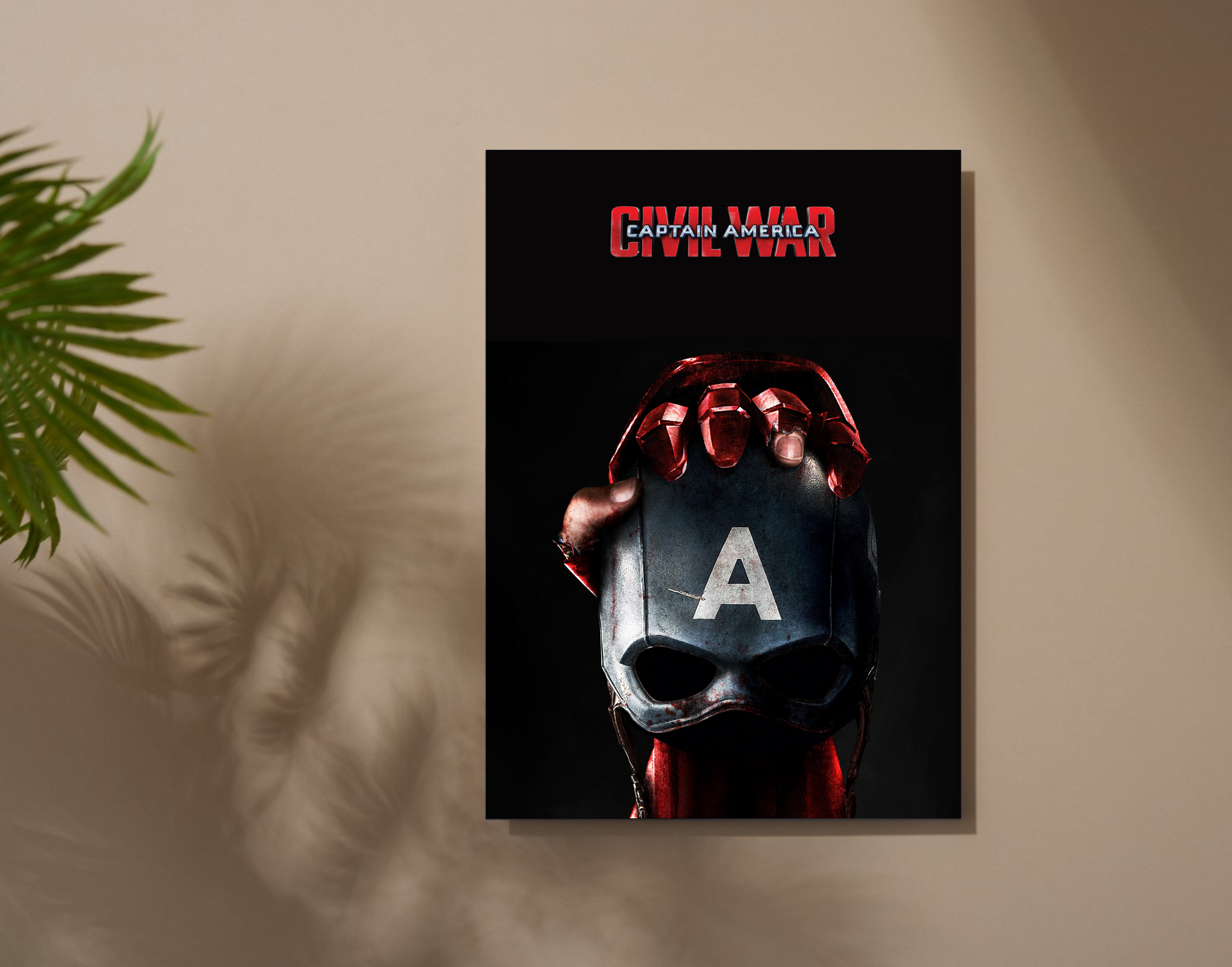 "CAPTAIN AMERICA v/s IRON MAN: MARVEL"- Shiny & Sturdy Metallic Poster Art That Pops & Sticks (Literally!)