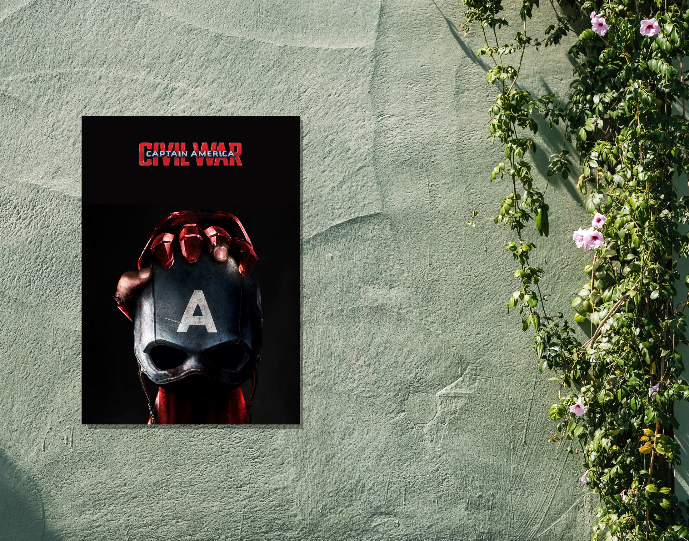 "CAPTAIN AMERICA v/s IRON MAN: MARVEL"- Shiny & Sturdy Metallic Poster Art That Pops & Sticks (Literally!)