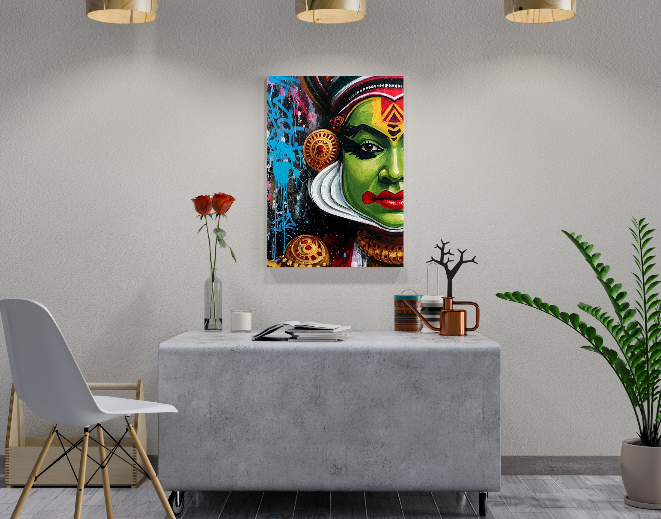 "Kerala Dance Vibe"- Shiny & Sturdy Metallic Poster Art That Pops & Sticks