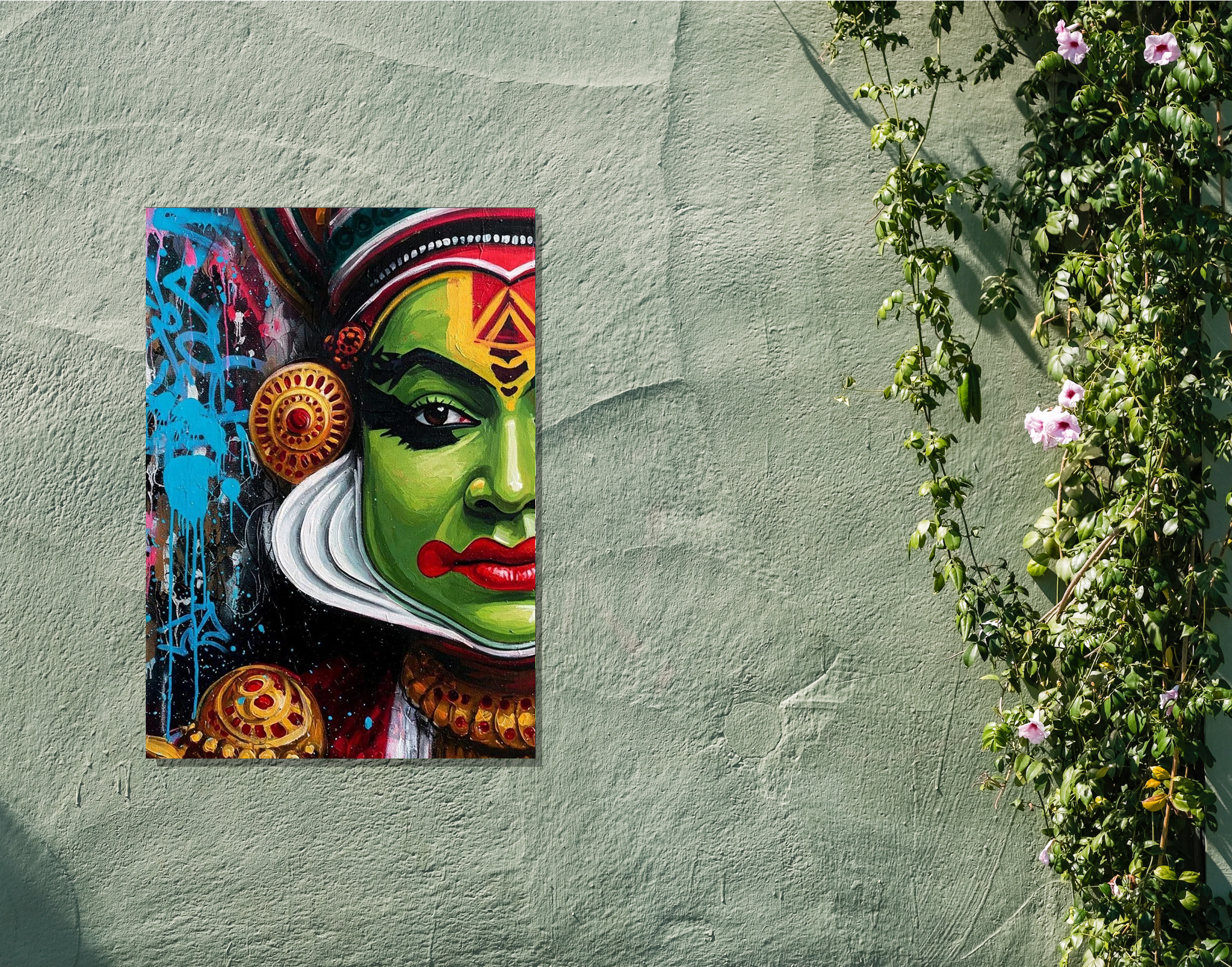 "Kerala Dance Vibe"- Shiny & Sturdy Metallic Poster Art That Pops & Sticks