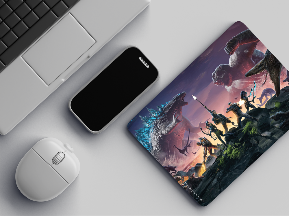 "GODZILLA X KONG TITAN CHASERS" Mousepad Enhance Your Workspace with Style