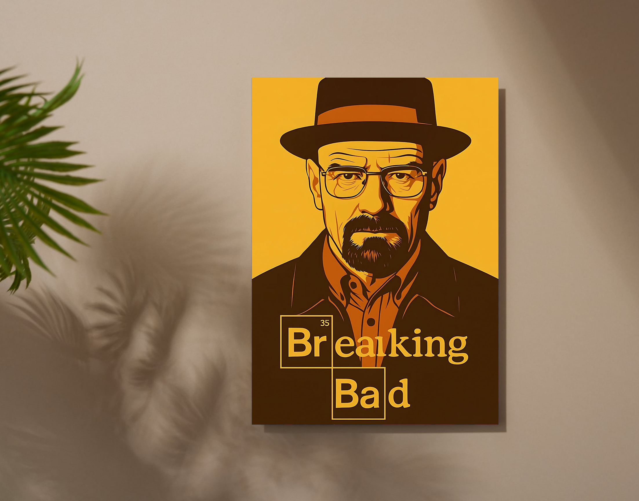 "Breaking Bad- Entertainment Version"- Shiny & Sturdy Metallic Poster Art That Pops & Sticks