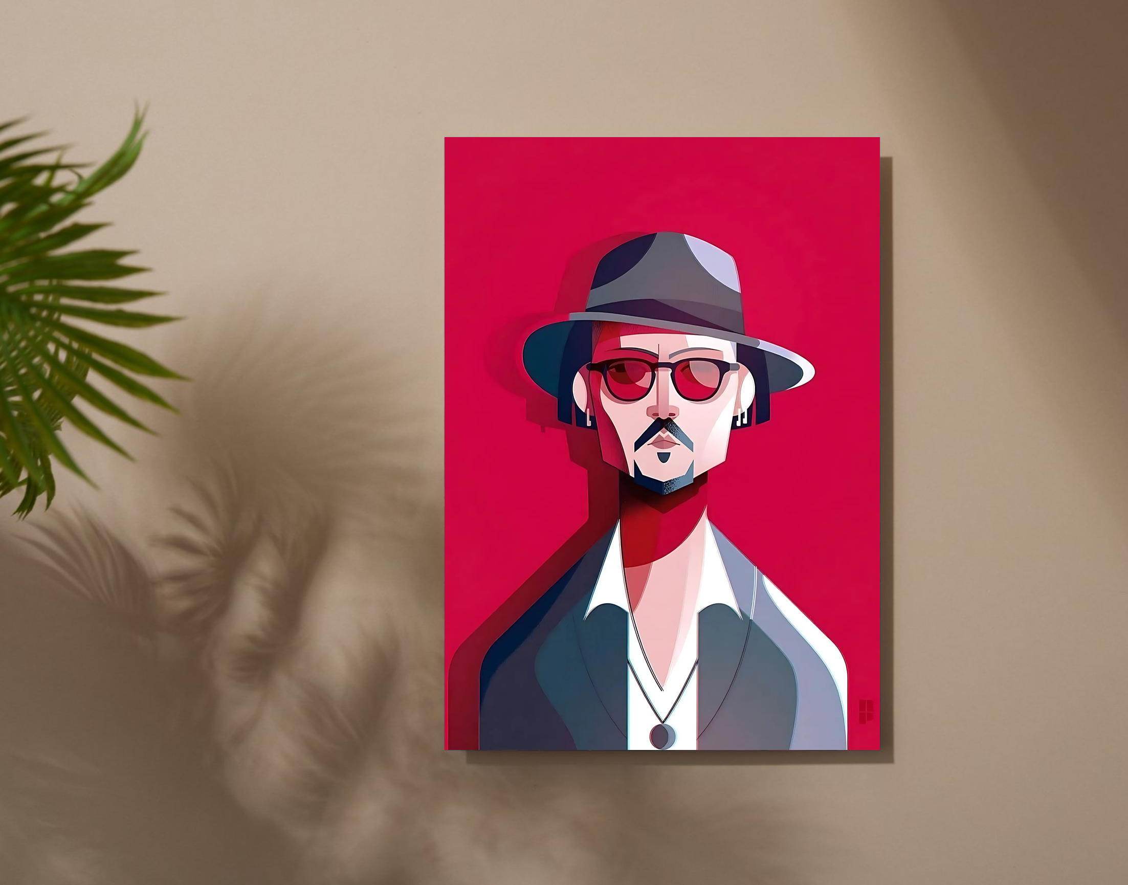 "Johnny Depp"- Shiny & Sturdy Metallic Poster Art That Pops & Sticks
