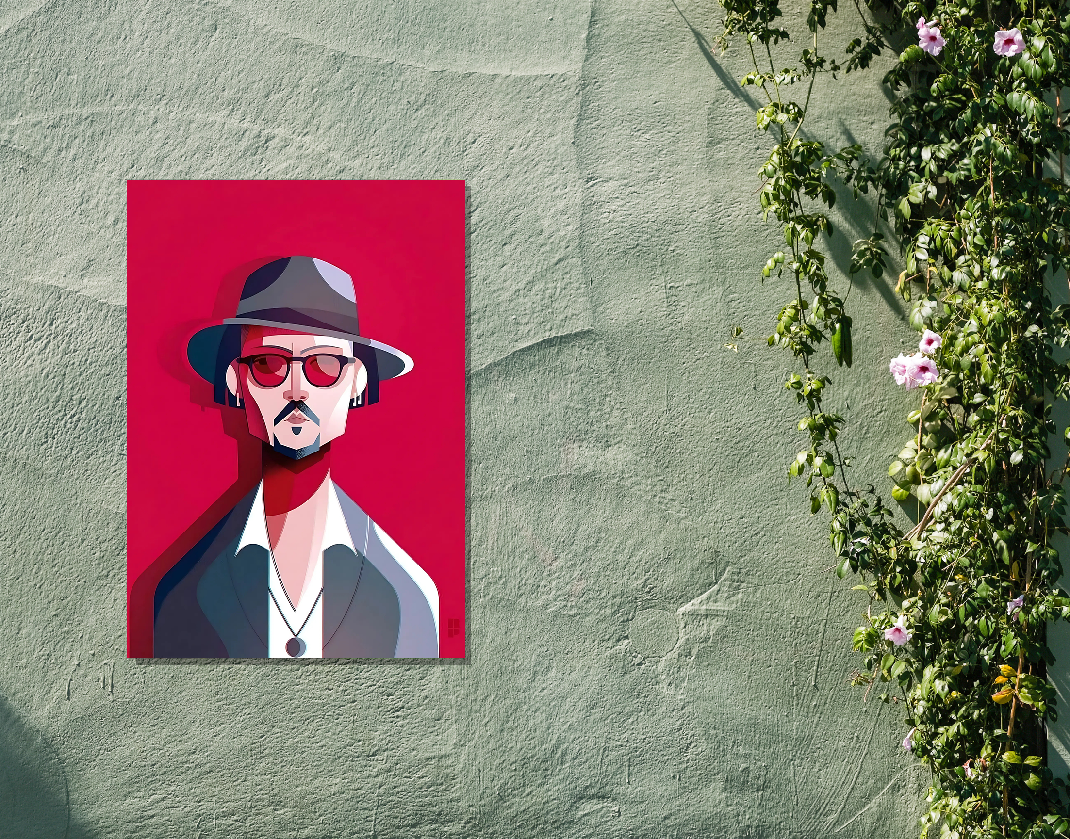 "Johnny Depp"- Shiny & Sturdy Metallic Poster Art That Pops & Sticks