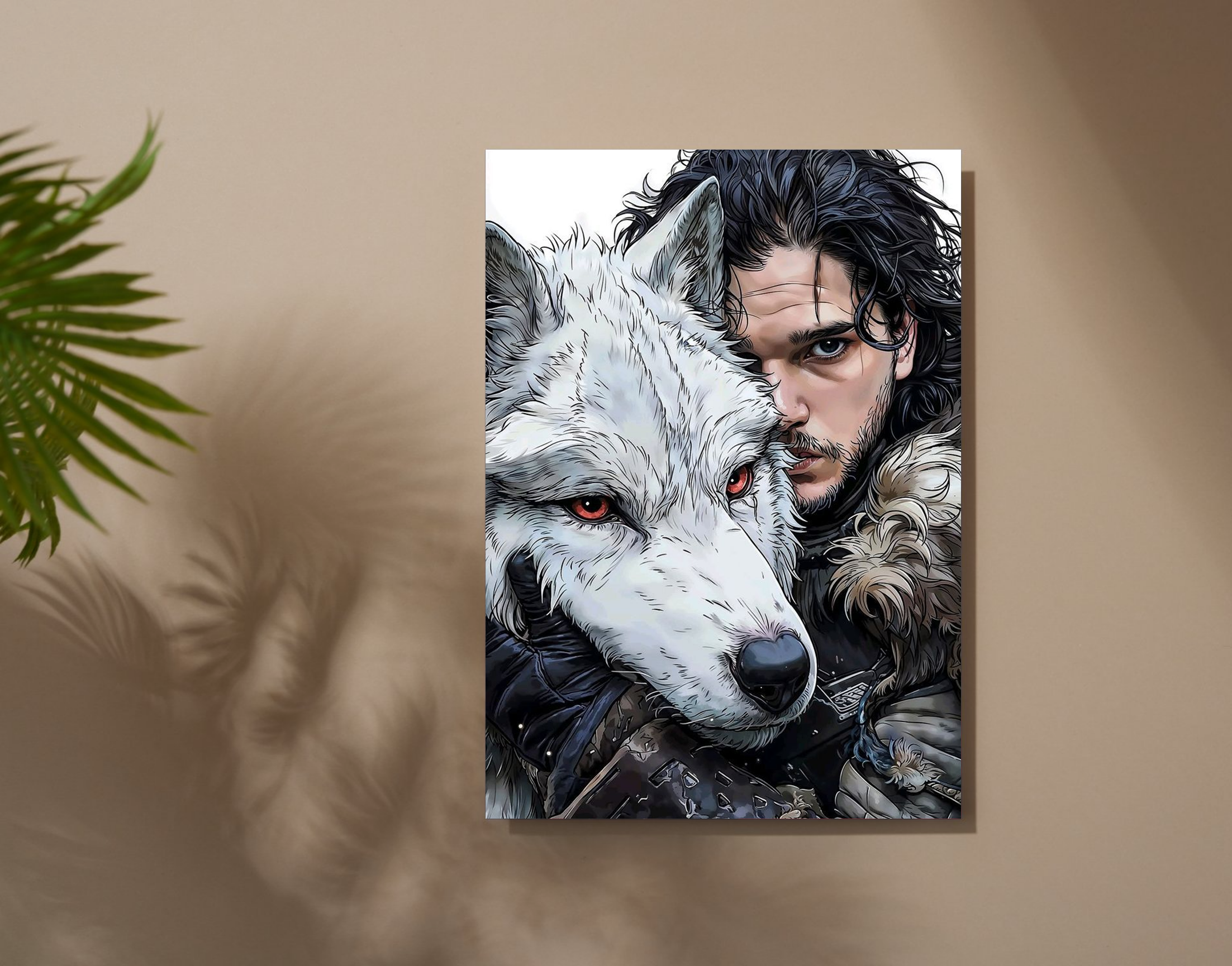 "GOT- Jhon Snow"- Shiny & Sturdy Metallic Poster Art That Pops & Sticks