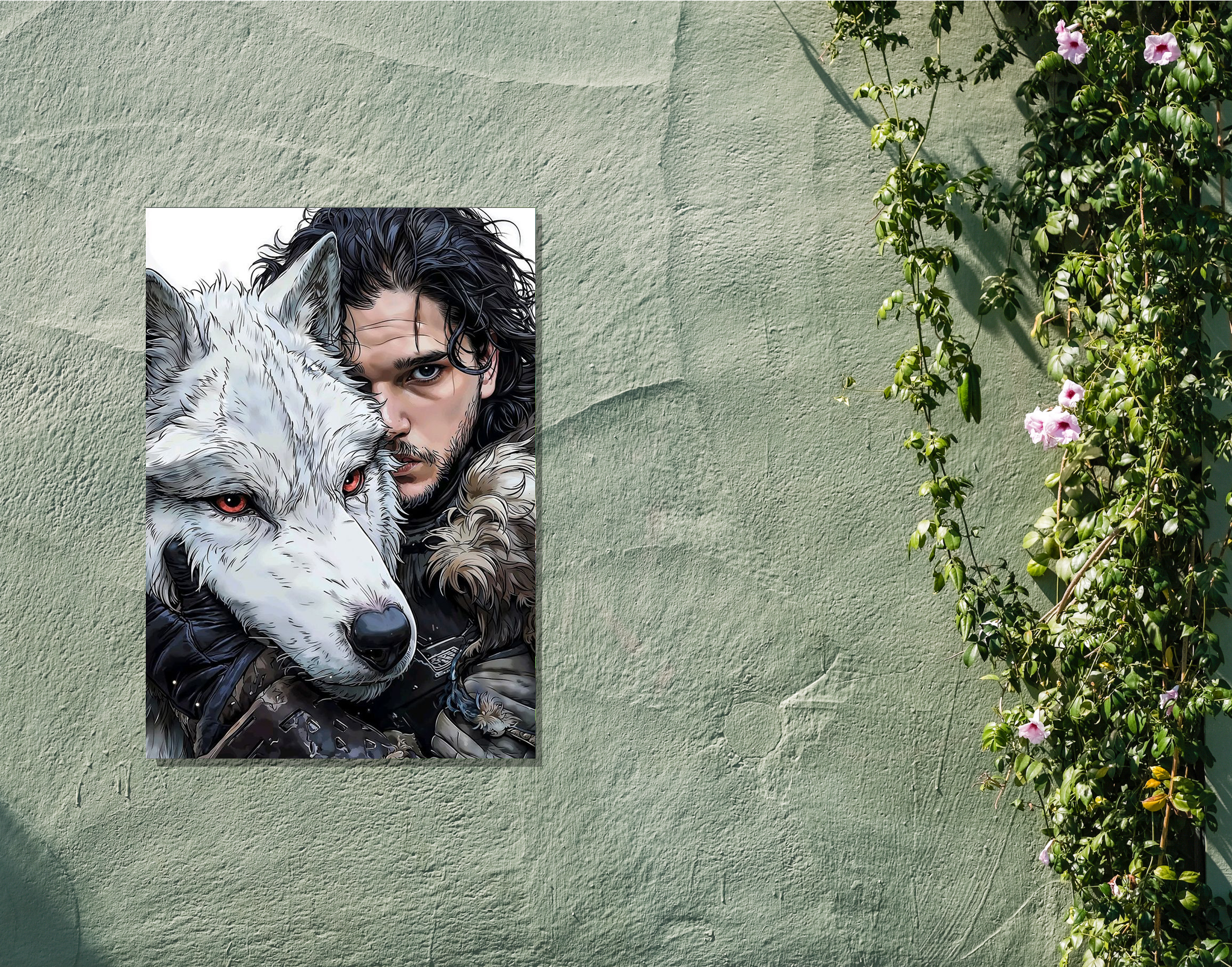"GOT- Jhon Snow"- Shiny & Sturdy Metallic Poster Art That Pops & Sticks