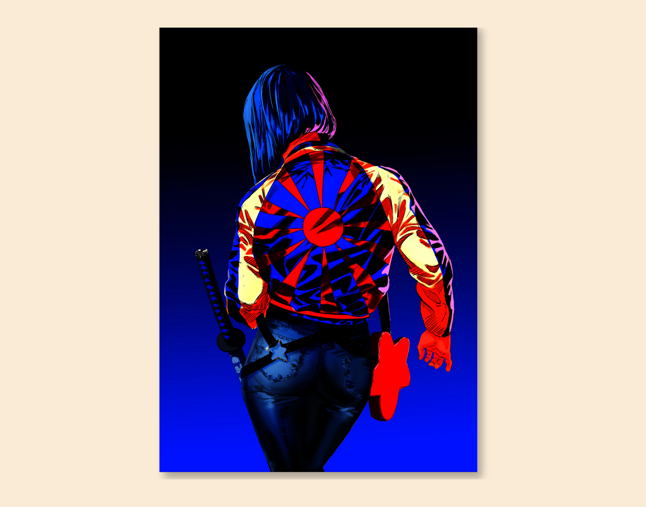 "SLAY LIKE A BABE"- Shiny & Sturdy Metallic Poster Art That Pops & Sticks (Literally!)