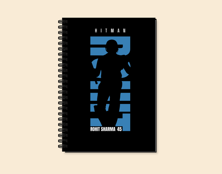 "CRICKET FANSHIP: ROHIT SHARMA " -Elegant & Inspiring Diary for Daily Reflection