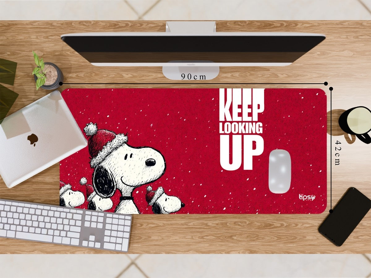 "KEEP LOOKING UP - SNOOPY DOG" Gaming Mousepad Elevate Your Gaming Experience
