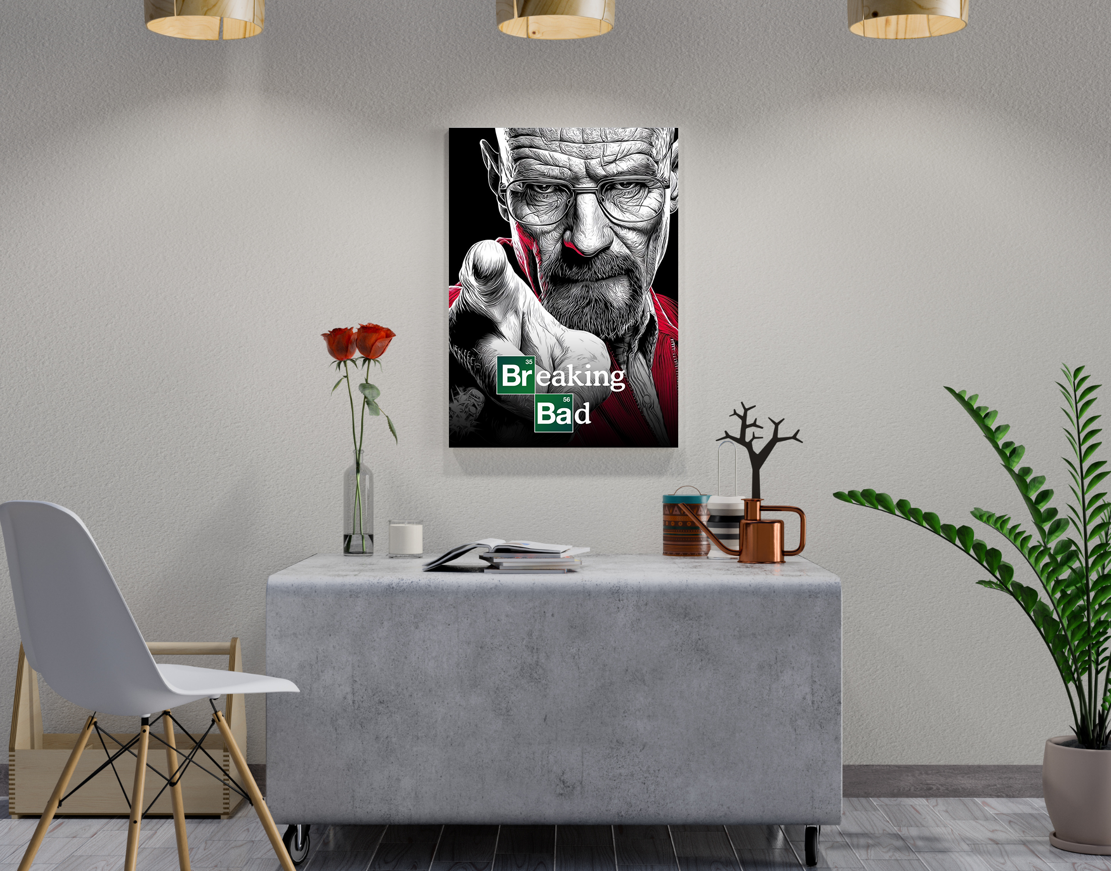 "Braking Bad- The Series"- Shiny & Sturdy Metallic Poster Art That Pops & Sticks