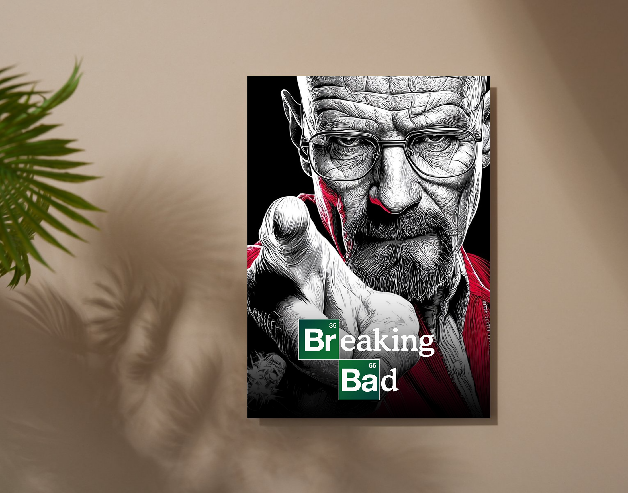 "Braking Bad- The Series"- Shiny & Sturdy Metallic Poster Art That Pops & Sticks