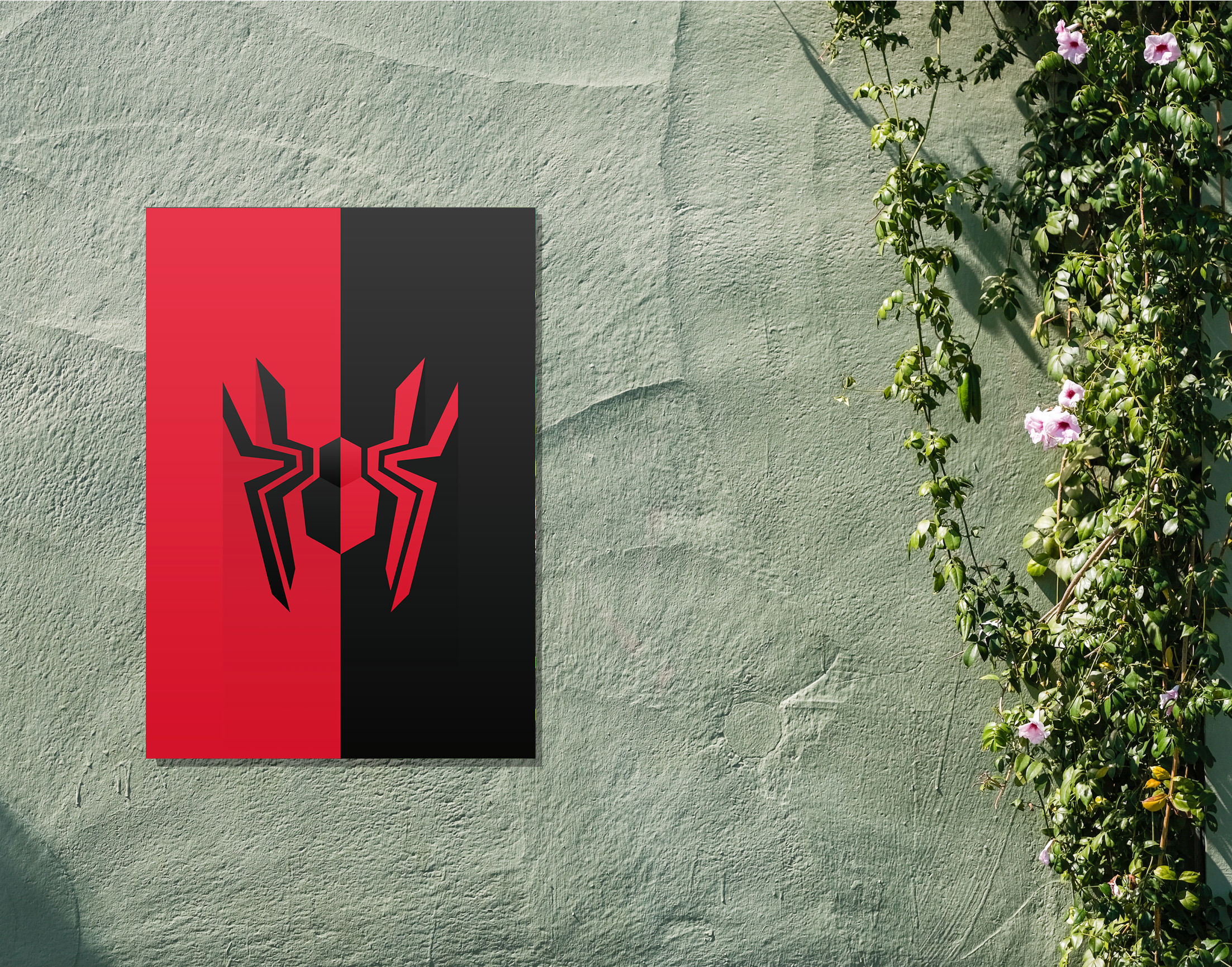 "Spider Print"- Shiny & Sturdy Metallic Poster Art That Pops & Sticks