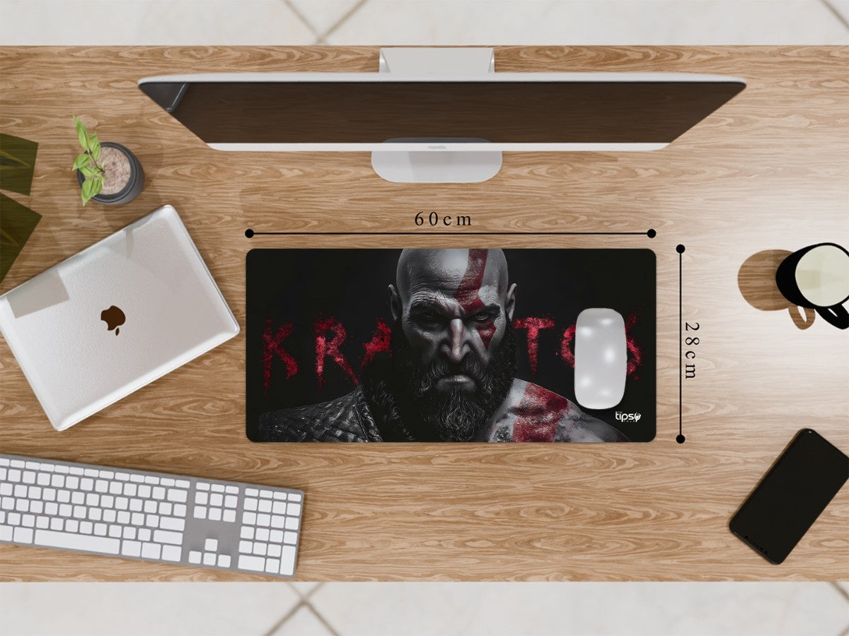 "KRATOS - THE FALLEN GOD" Gaming Mousepad Elevate Your Gaming Experience