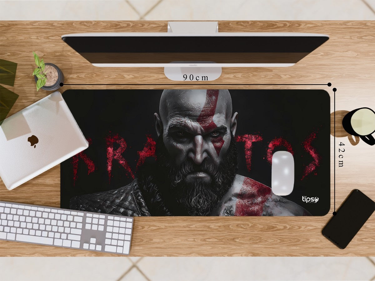 "KRATOS - THE FALLEN GOD" Gaming Mousepad Elevate Your Gaming Experience