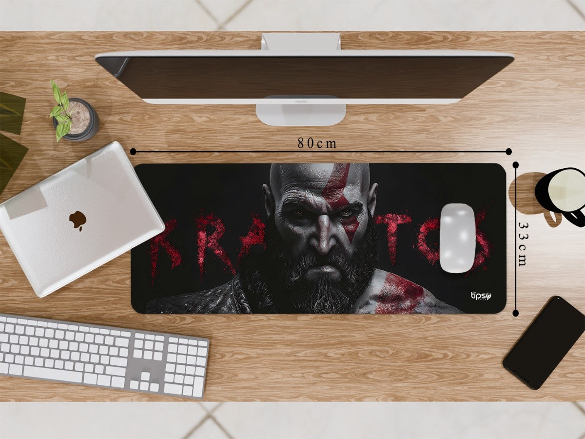 "KRATOS - THE FALLEN GOD" Gaming Mousepad Elevate Your Gaming Experience