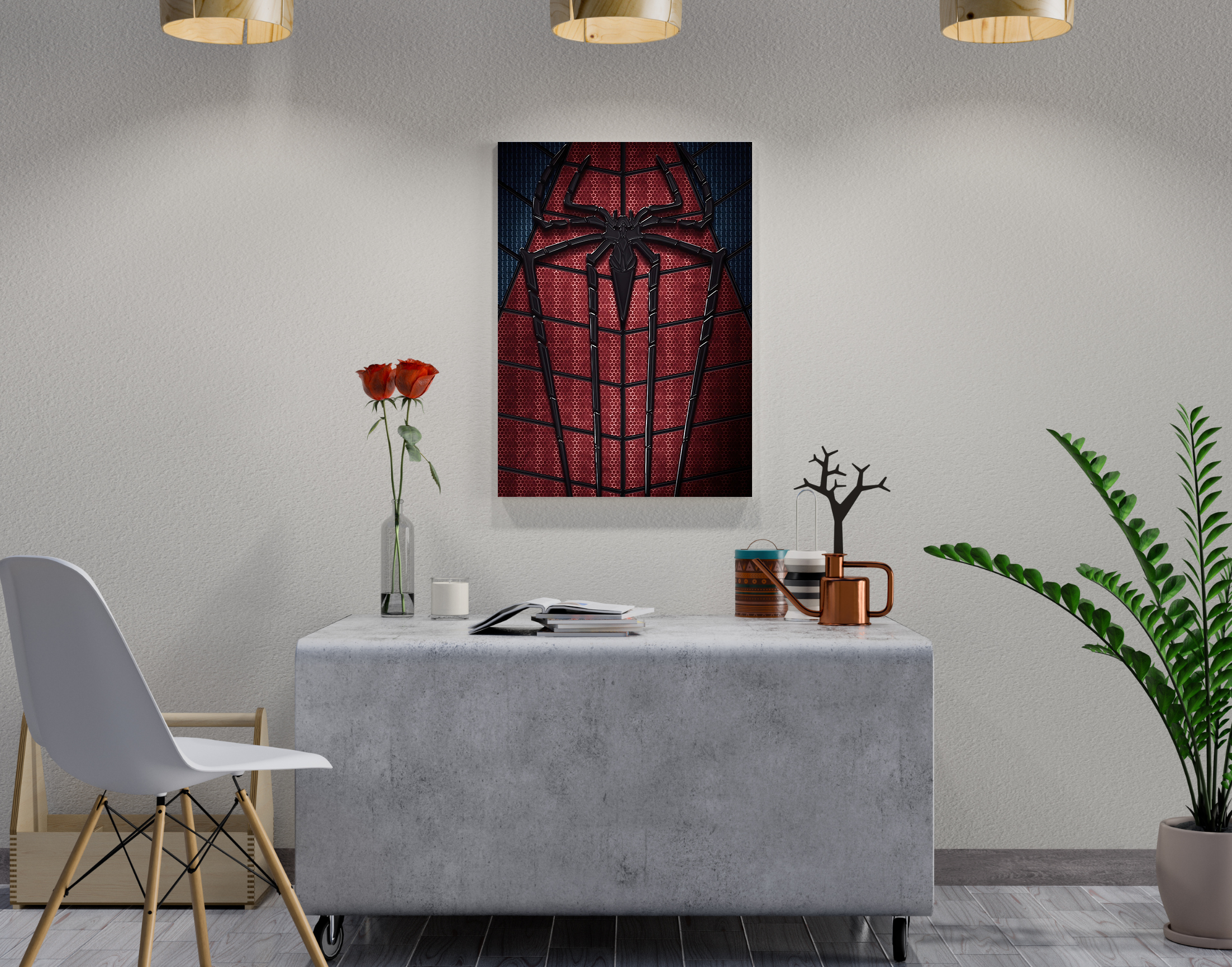 "AMAZING SPIDERMAN"- Shiny & Sturdy Metallic Poster Art That Pops & Sticks