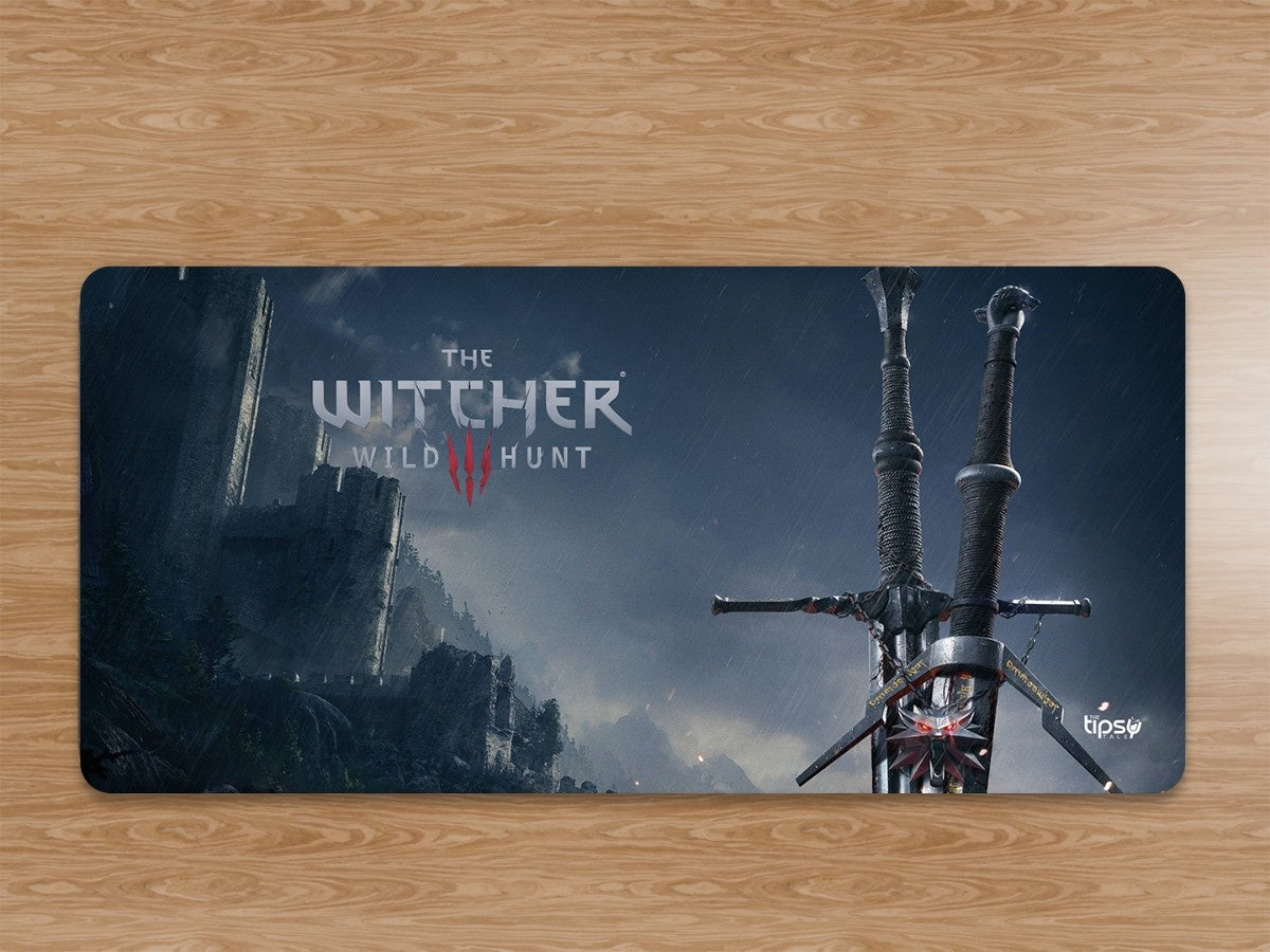 "Swords of Witcher 3 Wild Hunt" Gaming Mousepad Elevate Your Gaming Experience