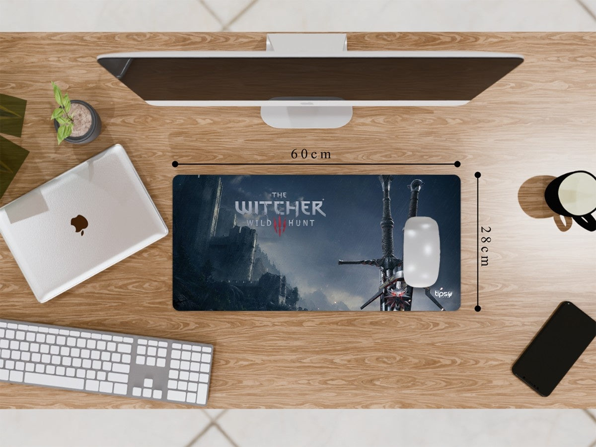 "Swords of Witcher 3 Wild Hunt" Gaming Mousepad Elevate Your Gaming Experience