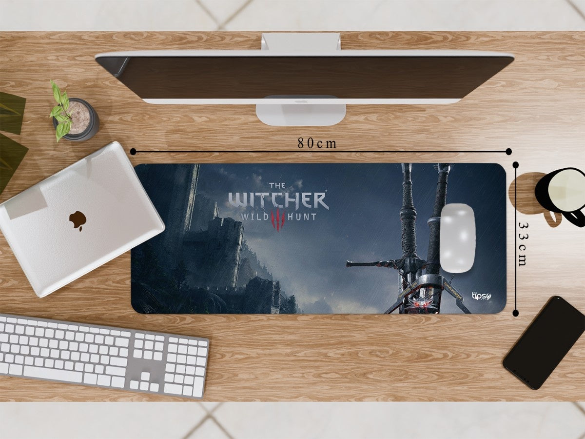 "Swords of Witcher 3 Wild Hunt" Gaming Mousepad Elevate Your Gaming Experience