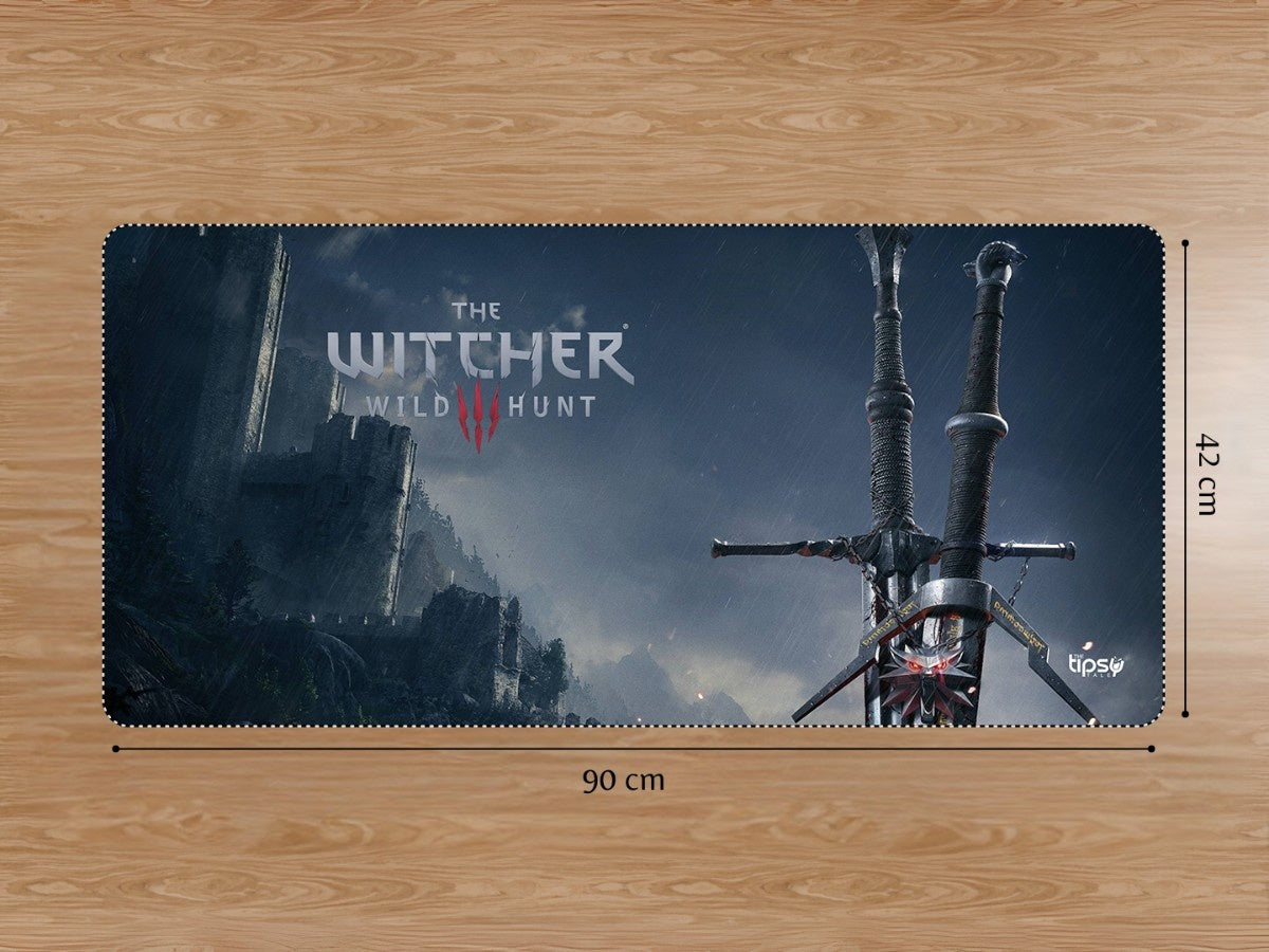 "Swords of Witcher 3 Wild Hunt" Gaming Mousepad Elevate Your Gaming Experience