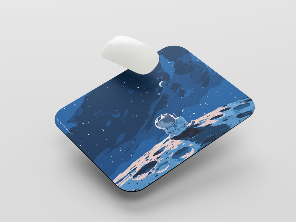 "ASTRONAUT CAT IN SPACE" Mousepad Enhance Your Workspace with Style