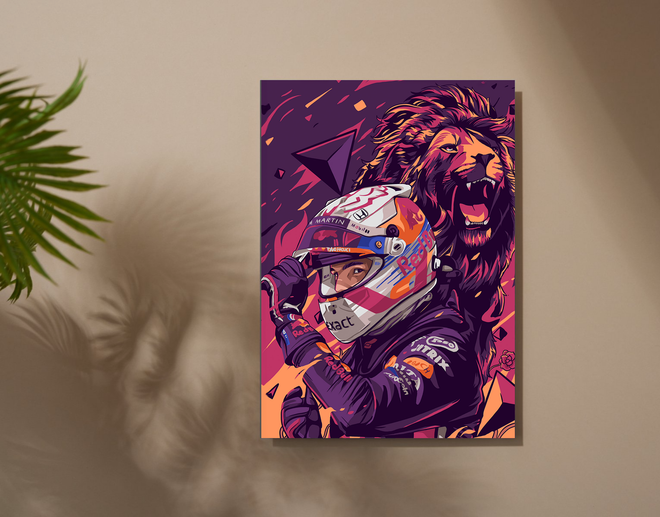 "MAX VERSTAPPEN ILLUSTRATED EDITION"- Shiny & Sturdy Metallic Poster Art That Pops & Sticks