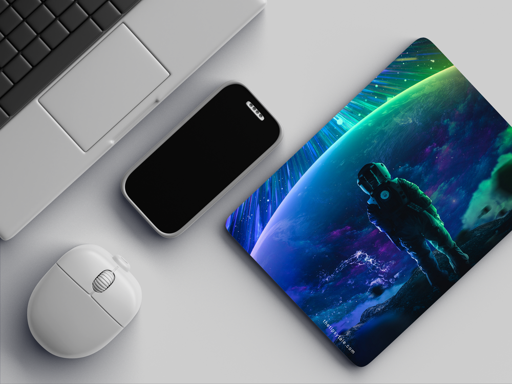 "ASTRONAUT SKY VIEW" Mousepad Enhance Your Workspace with Style