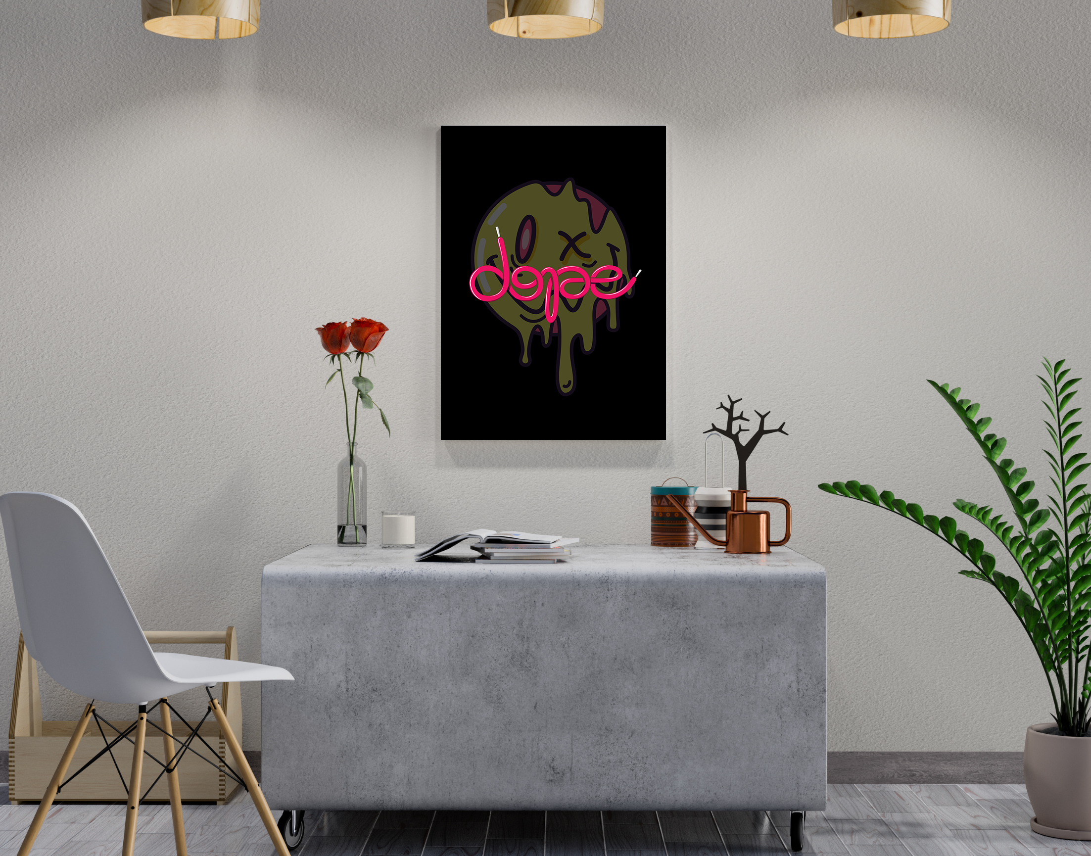"DOPE"- Shiny & Sturdy Metallic Poster Art That Pops & Sticks