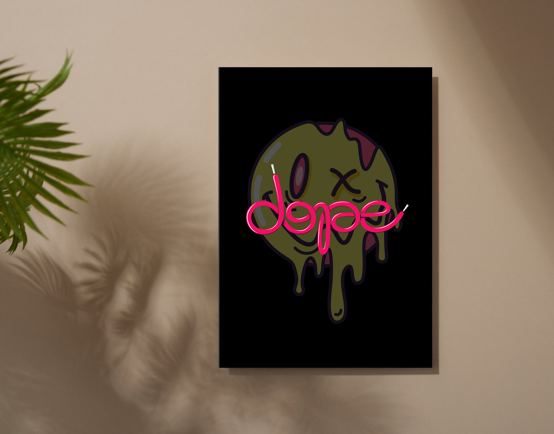 "DOPE"- Shiny & Sturdy Metallic Poster Art That Pops & Sticks