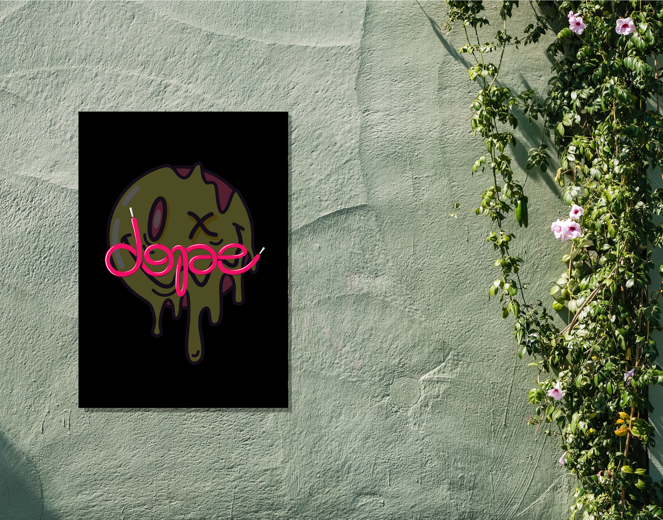 "DOPE"- Shiny & Sturdy Metallic Poster Art That Pops & Sticks